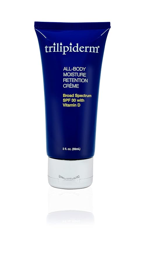 Trilipiderm 3 x All-Body Moisture Retention Creme 3x and All-Body Moisture Retention with Spf 30 Broad Spectrum 3oz size Travel Size 6-pack Sets - Air Travel, Gift, Purses, Gym Bag Lotion-BrightBean Baby