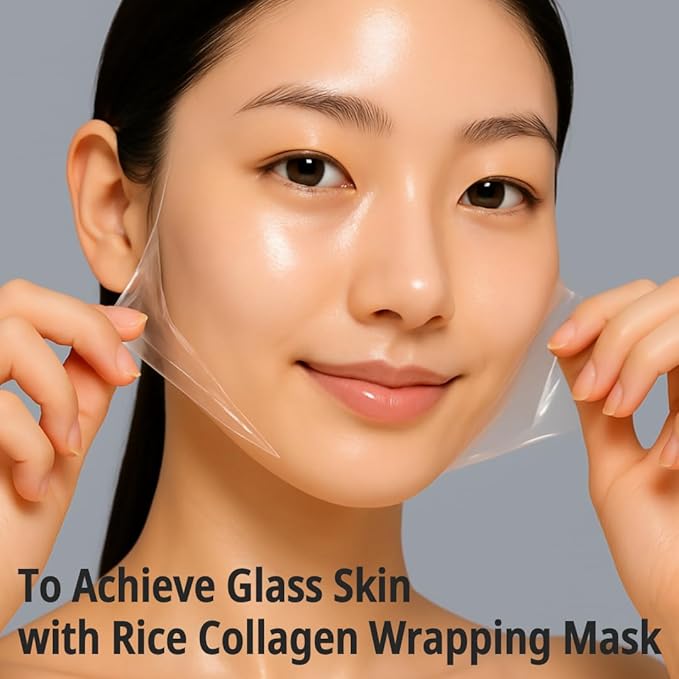 daymellow Rice Collagen Wrapping Mask 2.36 fl. oz / 70ml – Korean Peel-Off Facial Mask with Hydrolyzed Collagen, Hydrating & Firming, Overnight Gentle Pore Tightening for Glowing Glass Skin-BrightBean Baby