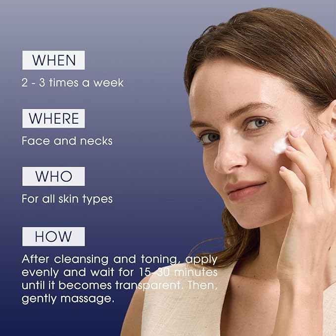 Pier Auge Facial Masks| Douce Aura Face Mask | Overnight Face Mask for Glass Glow Skin -Glowup & Hydrating, Firming and Moisturizing | PDRN Mask| No-Rinse Sleeping Mask 50ml,1.69 fl.oz-BrightBean Baby