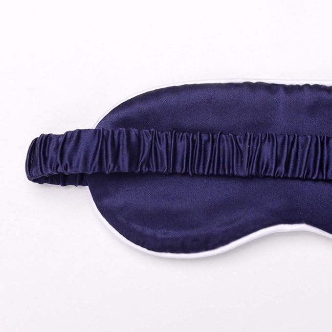 Silk Sleep Mask Light Blocking Luxury 100% Mulberry 19mm Silk Eye Mask Eye Cover Blindfold Ultra Soft Light & Comfy Anti Aging Skin Care with Travel Bag Gift Package-BrightBean Baby