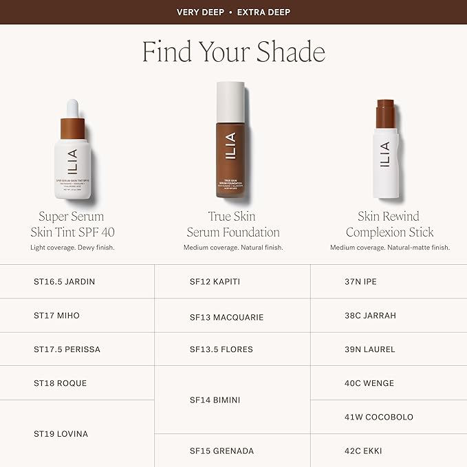 ILIA - Skin Rewind Complexion Stick - Foundation + Concealer + Skincare | Non-Toxic, Vegan, Cruelty-Free, Clean Makeup (38C - Jarrah, 0.35 oz | 10 g)-BrightBean Baby