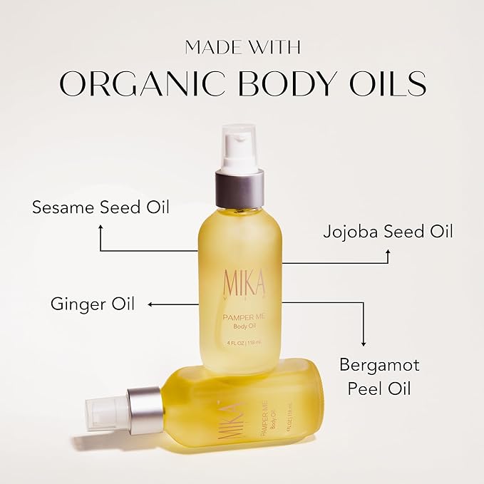 Luxury Organic Body Oil for Women | Hydrating & Moisturizing Body Oil after Shower | Certified Moisturizer for Dry Skin | Clean Beauty, Vegan and Paraben Free-BrightBean Baby