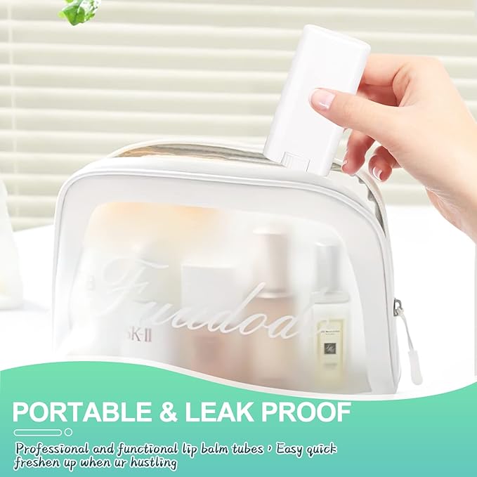 15ml Travel Deodorant Containers,Top-Fill,Empty Plastic Oval Lip Balm Tubes for Chapstick,Lip Balm,Lotion Bar Sticks,Salve,Homemade Solid Lotion,Sample Size Deodorant-30 Pack,White-BrightBean Baby