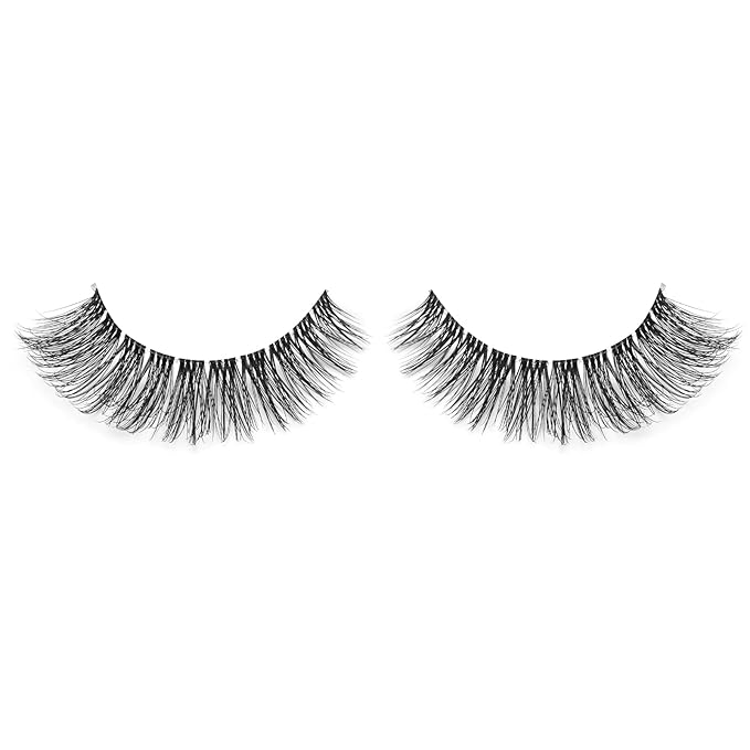 Onlyall Natural Eyelashes Mink False Eyelashes Natural Wispy Lashes Soft Clear Band Lashes Fluffy False Lashes 14MM A11-BrightBean Baby
