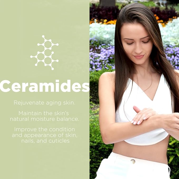 Hydrating Lotion for Dry Hands, Nails, and Cuticles, 8.5 fl. oz., Daily Moisturizing Skincare for Soft, Sensitive Skin with Shea Butter and Ceramides-BrightBean Baby