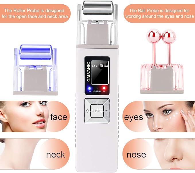Portable Galvanic Microcurrent Skin Firming Machine, Anti-Aging Face Lift Massager Home Use Beauty Salon Device-BrightBean Baby