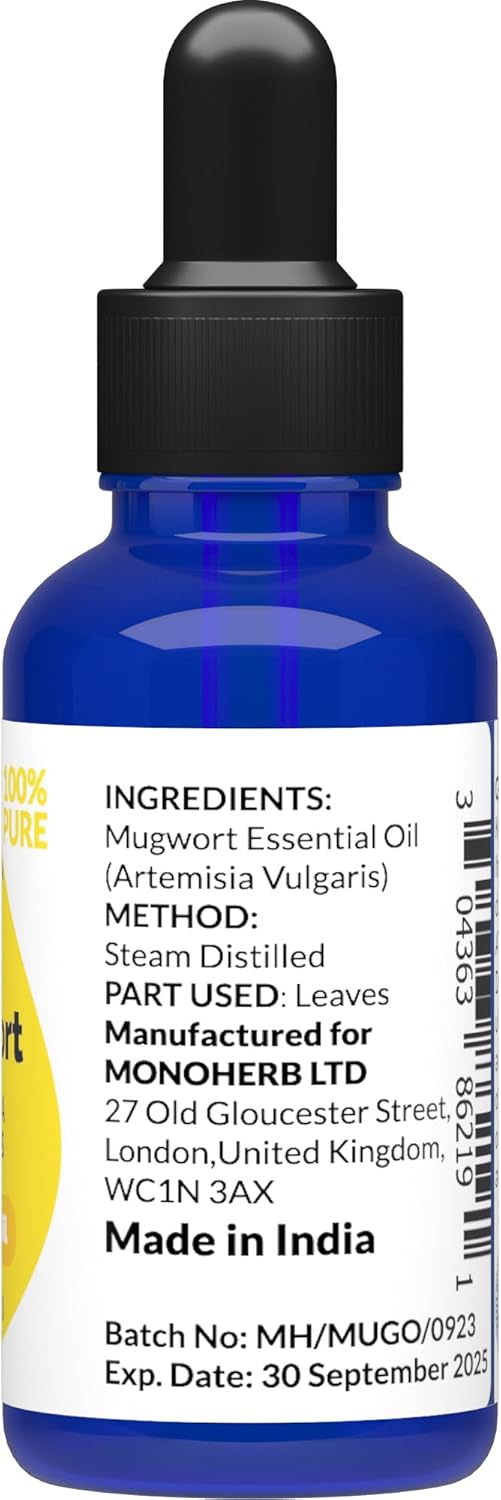 Mugwort Essential Oil 30 ml - 1 oz - Pure & Natural - with Pipette Dropper-BrightBean Baby