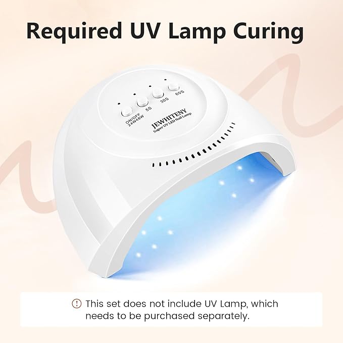 JEWHITENY Poly Extension Gel Nail Set Clear White Pink Poly Nail Gel With Slip Solution Base Coat Top Coat French Manicure for Finger Art and Home DIY Need U V Lamp Curing-BrightBean Baby