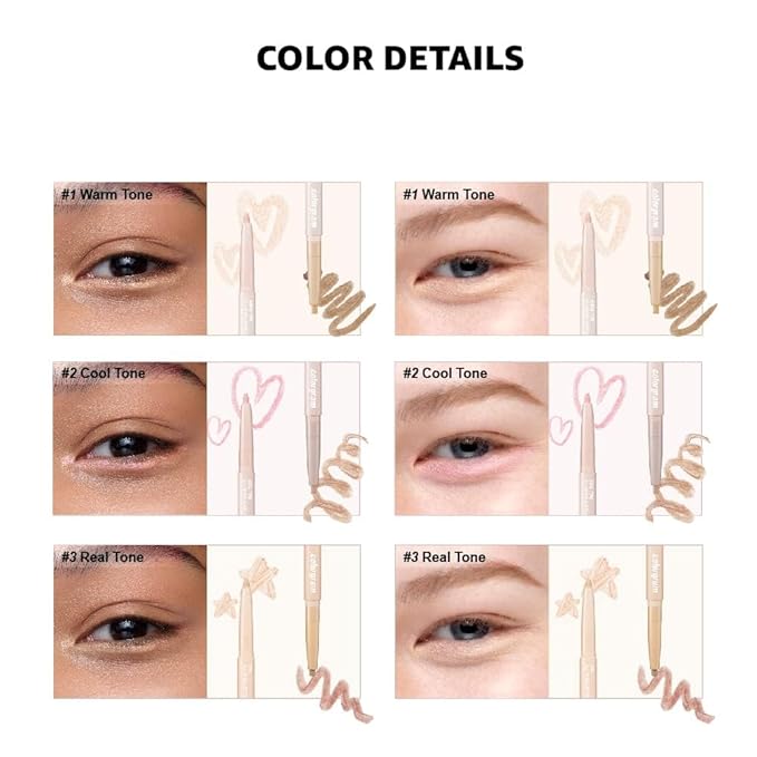 COLORGRAM Under Eye Highlighter Stick 02 Cool Tone | Silky-Smooth Long-Lasting Highlighter & Contouring Stick for Smudge-Proof, Shining Daily Makeup | K-Beauty Face Highlighters & Luminizers-BrightBean Baby