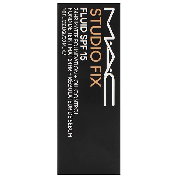 Studio Fix Fluid SPF 15 24Hr Matte Foundation Plus Oil Control - NW22 by MAC for Women - 1 oz Foundation-BrightBean Baby