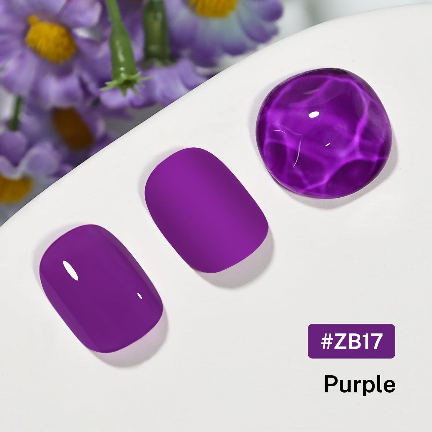 16.5ml Purple Nail Polish Large Volume Quick Drying Nail Polish, Fast Drying and Long Lasting Color Nail Art DIY Home Manicure Gift for Women-BrightBean Baby