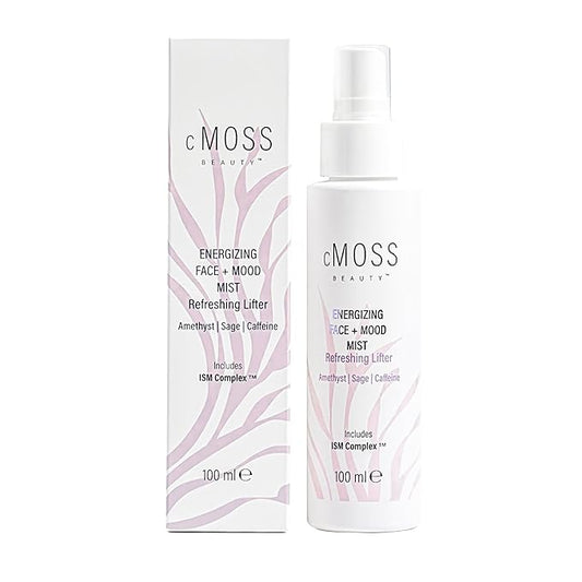 Sea Moss Infused Face and Mood Lifting Mist with Real Amethyst, Caffeine, Sage, and Hyaluronic Acid to Tighten, Brighten Skin and Calm Emotions-BrightBean Baby