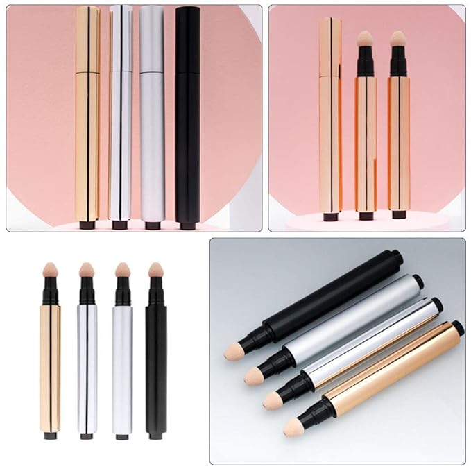 Beaupretty 4Pcs 3ml Empty DIY Cosmetics Tube Empty BB Cream Bottle Concealer Sub Tube Liquid Foundation Tube,-BrightBean Baby