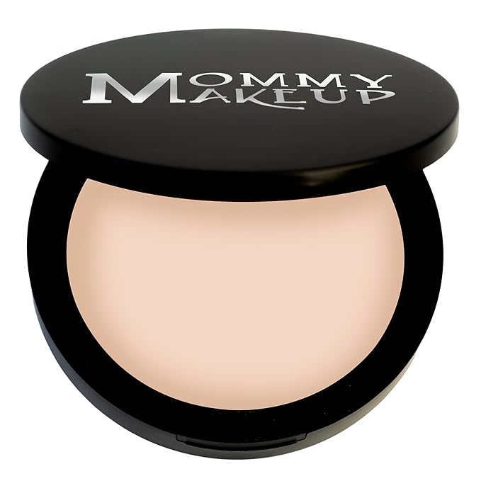 Mineral Dual Powder in Cuddle (Light/Medium) | 4-in-1 Pressed Mineral Foundation with SPF 15 for Flawless Glow & Soft Looking Skin | Oil Free, Talc Free, Gluten Free | 0.45 Oz | by Mommy Makeup-BrightBean Baby