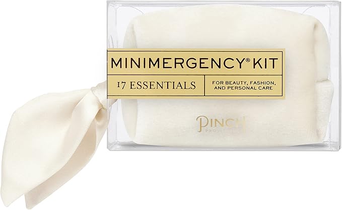 Pinch Provisions Velvet Minimergency Kit, for Her, Includes 17 Must-Have Emergency Essential Items, Compact, Multi-Functional Pouch, Gift for Parties and Birthdays-BrightBean Baby