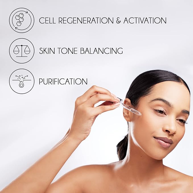 Pure Vitamin C Facial Serum with Salicylic Acid and Glycolic Acid, Anti-Wrinkle, Anti-Acne and Anti-Blackhead, Dark Spot Correcting, 7,5% AHA, Sebum Balance, ¾ oz-BrightBean Baby