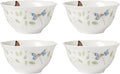 Lenox 894543 Butterfly Meadow Vines 4-Piece Rice Bowl Set