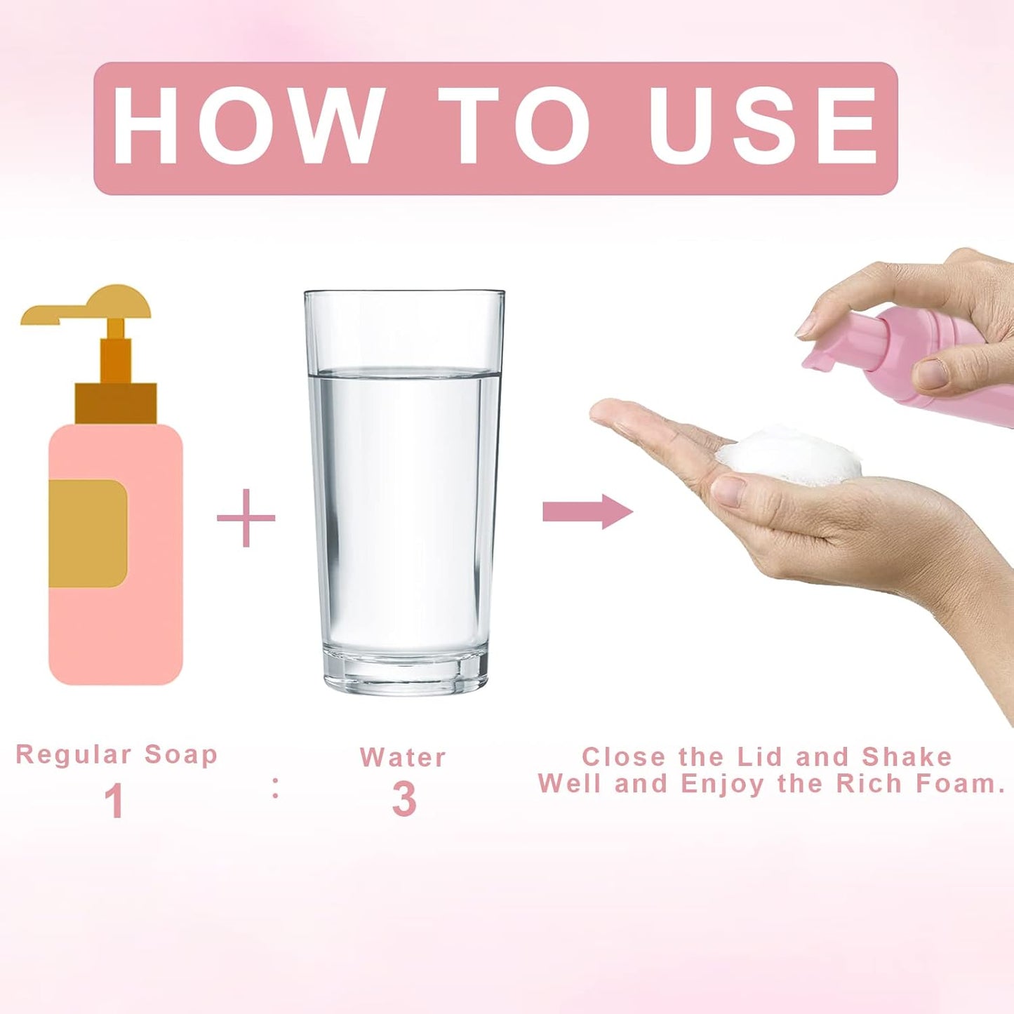 homicozy 40 Pcs Lash Shampoo Bottle Brushes Set, 10 Pcs Lash Shampoo Brushes, 10 Pcs Lash Brushes Tubes, 10 Pcs Eyelash Shampoo Dispensers, 10 Pcs Lash Aftercare Bag for Clients, Women,Girls (Pink)-BrightBean Baby