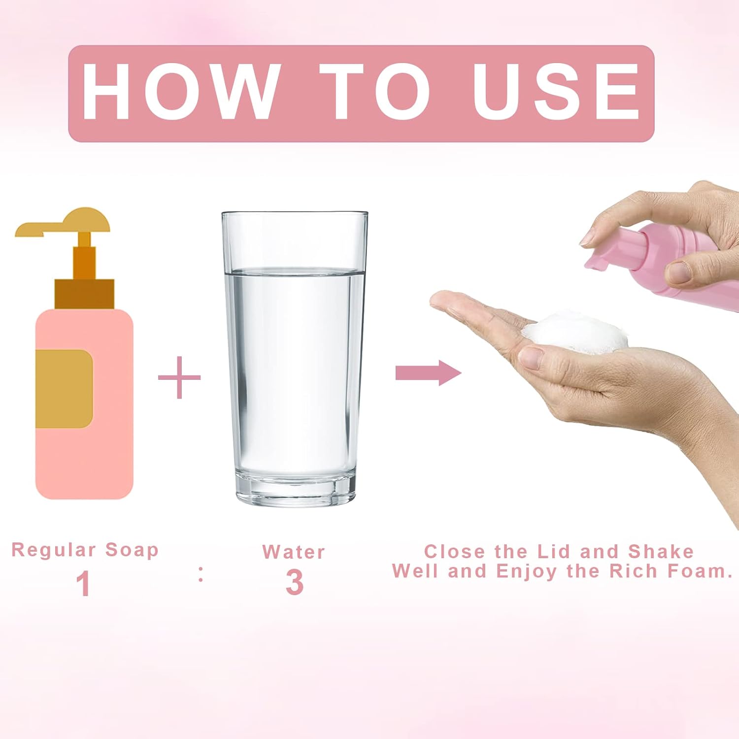 homicozy 40 Pcs Lash Shampoo Bottle Brushes Set, 10 Pcs Lash Shampoo Brushes, 10 Pcs Lash Brushes Tubes, 10 Pcs Eyelash Shampoo Dispensers, 10 Pcs Lash Aftercare Bag for Clients, Women,Girls (Pink)-BrightBean Baby