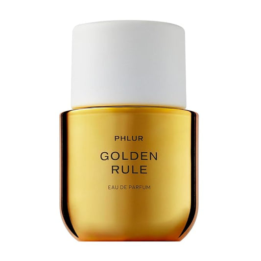 PHLUR Golden Rule Eau de Parfum - Full Size Perfume Fragrance - Fruity Floral Perfume with Mandarin, Pink Pepper, Pear, Jasmine, Coconut Milk, Sandalwood & Vanilla Cream (50mL)-BrightBean Baby