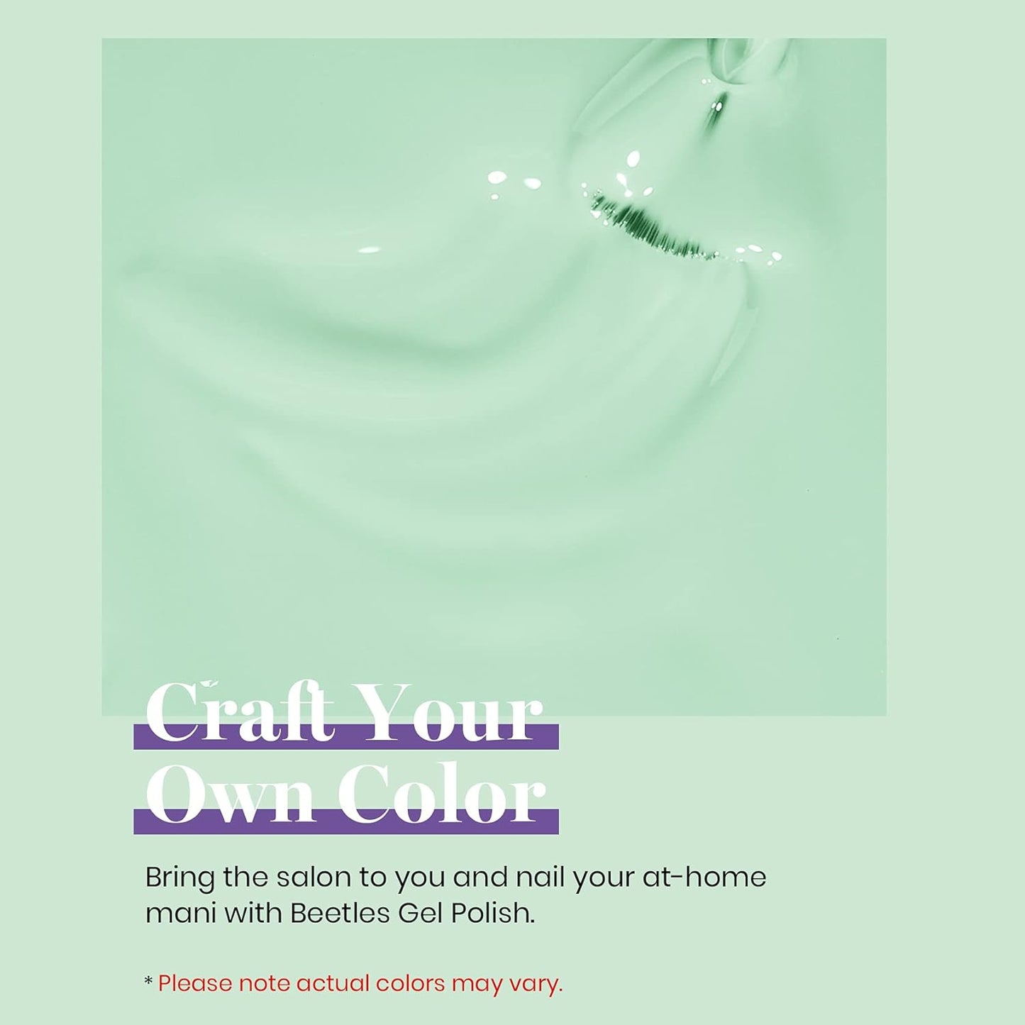 Beetles Gel Nail Polish 15ml Green Gel Polish Pastel Mint Green Color Gel Polish Soak off Uv Led Nail Lamp Nail Art Manicure Salon Salon DIY Gel Nail Design-BrightBean Baby