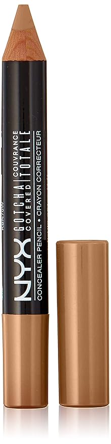 NYX Professional Makeup Gotcha Covered Concealer Pen, Deep Golden, 0.04 Ounce-BrightBean Baby