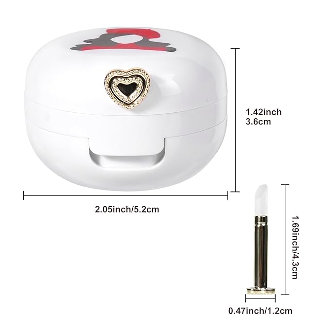 2 Pack Lip Balm Containers,Plastic Portable Empty Lip Balm Container with Mirror and Silicone Lip,Empty Lipstick Dispenser Box for Travel,Home-BrightBean Baby