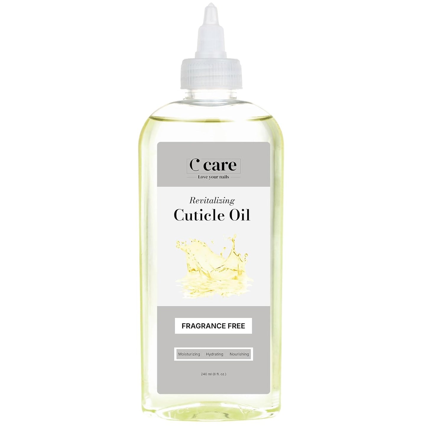 C CARE Fragrance-Free Cuticle Oil For Nails - Repairs Cuticles Overnight - Moisturizes and Strengthens Nails and Cuticles - 8 oz-BrightBean Baby