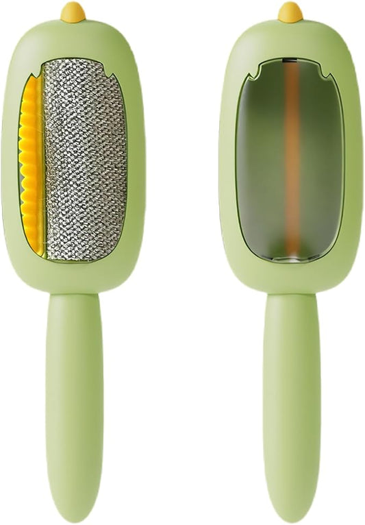 Reusable Lint Roller, Portable Lint Brush, Pet Hair Remover, Super Sticky and Washable, for Clothes, Furniture, Dog & Cat Hair(Green)-BrightBean Baby