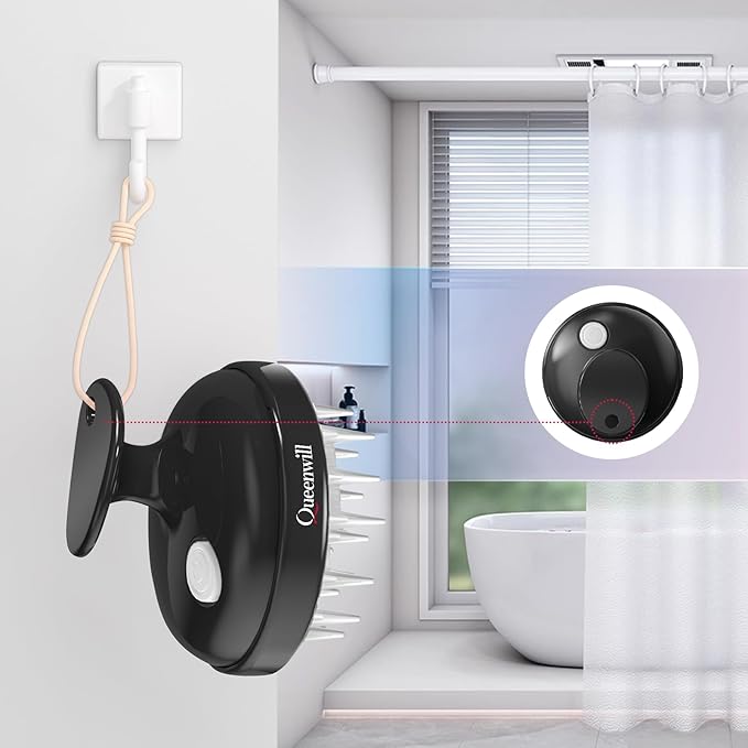 Electric Handheld Hair Massager, Cordless Hair Scalp Massager Portable Head Scratching Massager with 2 Modes Vibration Comb for Hair Growth, Deep Cleansing and Stress Relaxation-BrightBean Baby