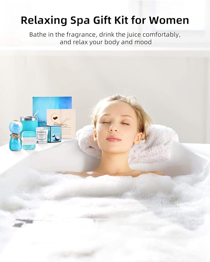 Birthday Gifts for Women, Mothers Day Gifts - Bath Relaxing Spa Gift Basket Set, Self Care Gifts Unique Anniversary Gifts Idea for Mom Women Her Best Friends Sister Wife Girlfriend Coworker Teacher-BrightBean Baby