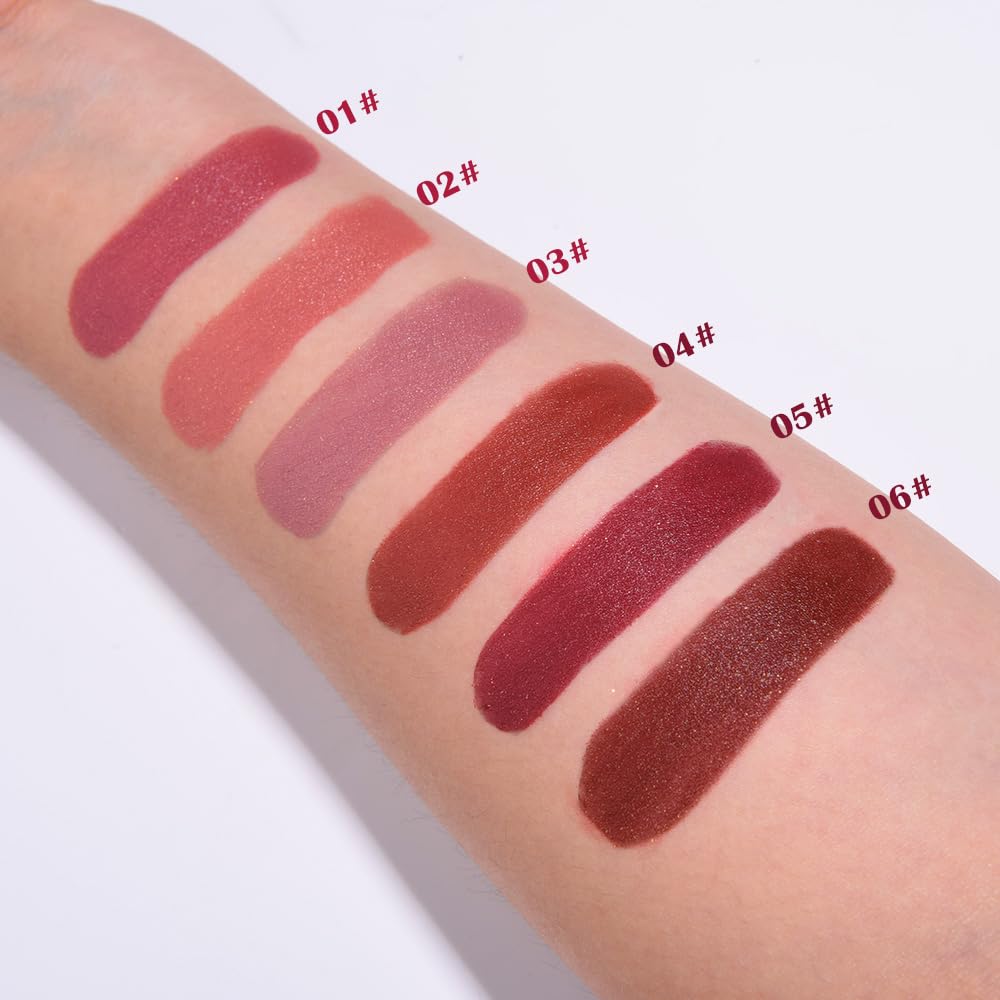 3Pcs Metallic Lipstick for Women,Lightweight Shimmer Frosted Lipstick,Glitter Lip Gloss Stain Long Lasting Waterproof Smudge Proof 24 Hour Full Coverage Lip Makeup,Vegan（04,05,06)-BrightBean Baby