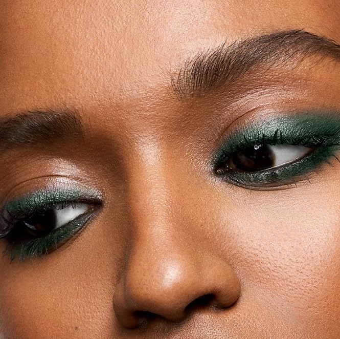 MAKE Beauty Continuum Waterproof Gel Eyeliner Pencil. Creamy, Pigmented Multi-Use, including Waterline with Built-in Sharpener and Blending Brush. Smudge-Proof Makeup. Shade - Emerald, Green-BrightBean Baby