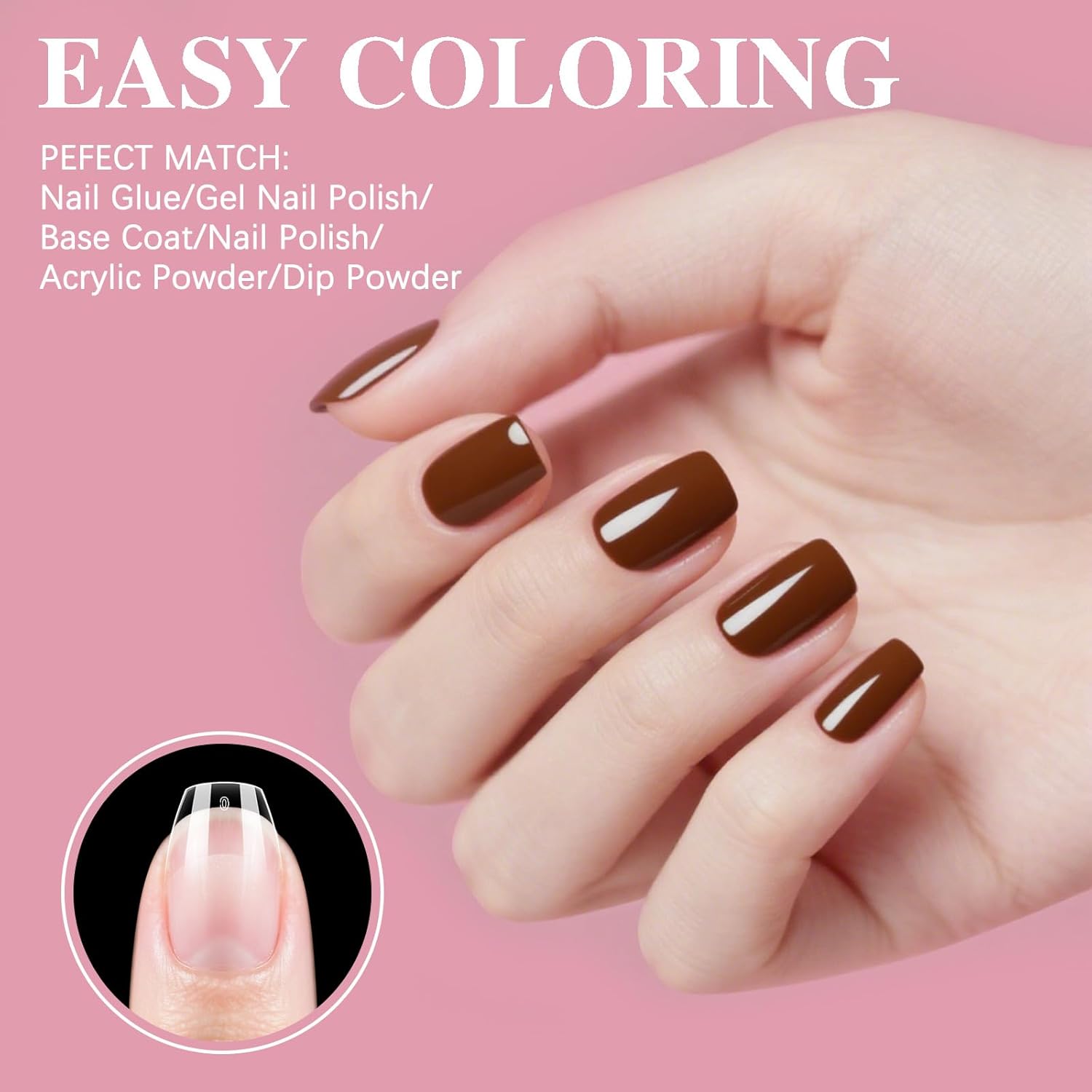 Extra Short Coffin Nail Tips, SSWSBYKE 300pcs 15 Sizes Gel Acrylic Nail Tips for Full Cover Pre-Shaped Fake Nails Tips Half Matte Press On Nails for Extension Home DIY Salon-BrightBean Baby