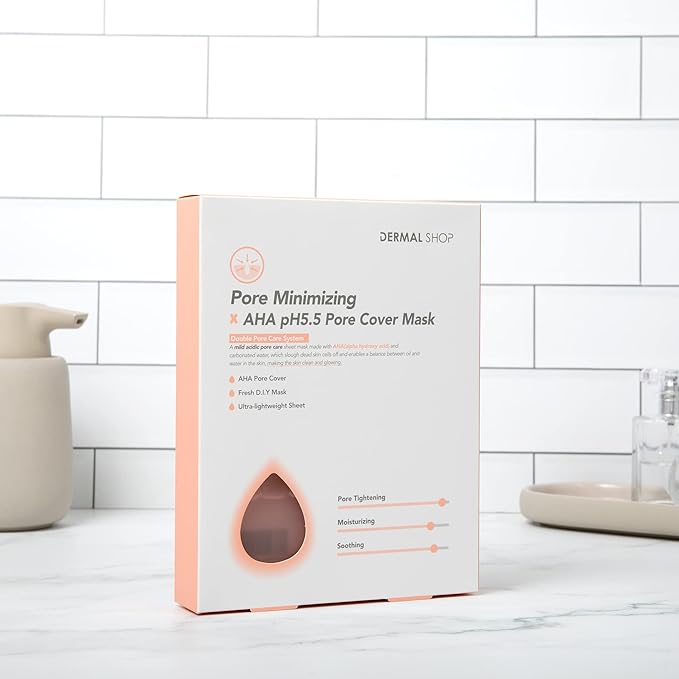 Transparent Pore Reducing Mask AHA pH5.5 Dermal Shop-BrightBean Baby