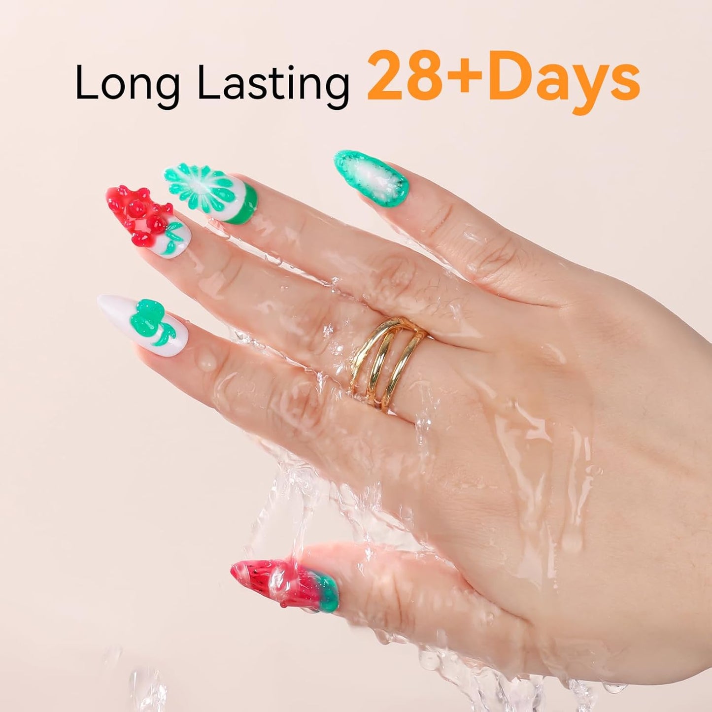 Makartt 3D Sculpting Gel for Nail Art Kit: 3D Nail Gel for Nail Art, 15ml No Wipe Polish for Molding Drawing, Embossed Gels for Nail DIY Manicure - Glistening Cheer & Tinsel Green (2PCS)-BrightBean Baby