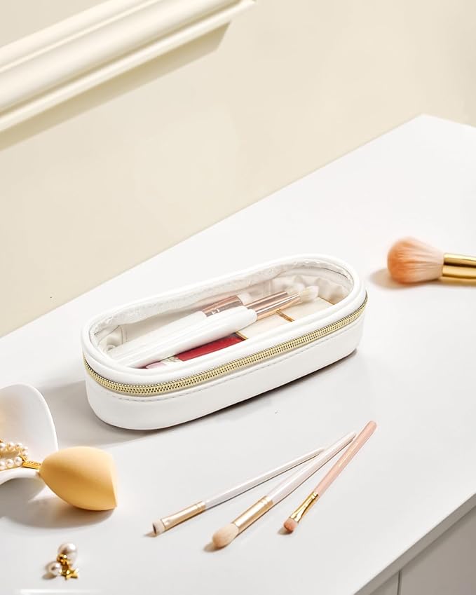 Clear Makeup Bag Small, TSA Approved Portable Toiletry Bag with Zipper Cosmetic Travel Bag Makeup Organizer Case Mini Makeup Pouch for Purse Car Organizer Bag for Women Men-BrightBean Baby