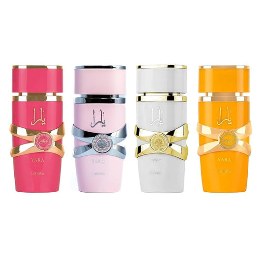 Lattafa Yara (3.4 Fl Oz (Pack of 4), Yara Set)-BrightBean Baby
