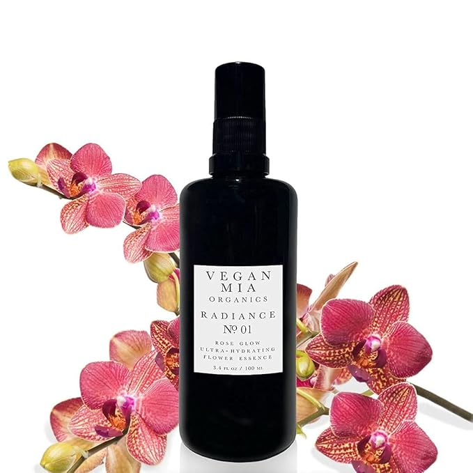 Organics - Radiance, Ultra-Hydrating Rose Water Spray for Face and Neck, Face Mist with Organic Rose Flower Essence, Facial Mist for All Skin Types, Hydrates Dry and Dull Skin, 3.4 fl oz-BrightBean Baby