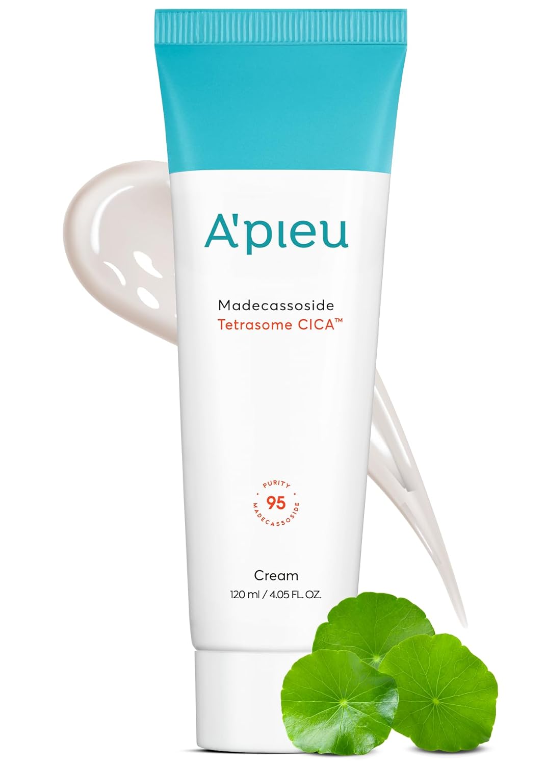 A'PIEU MADECASSOSIDE TETRASOME CICA CREAM 4.06 Fl oz / 120ml - Upgraded Absorption, Enhanced Skin Barrier, Calming Effects - Centella Asiatica, Asiaticoside, Asiatic Acid-BrightBean Baby