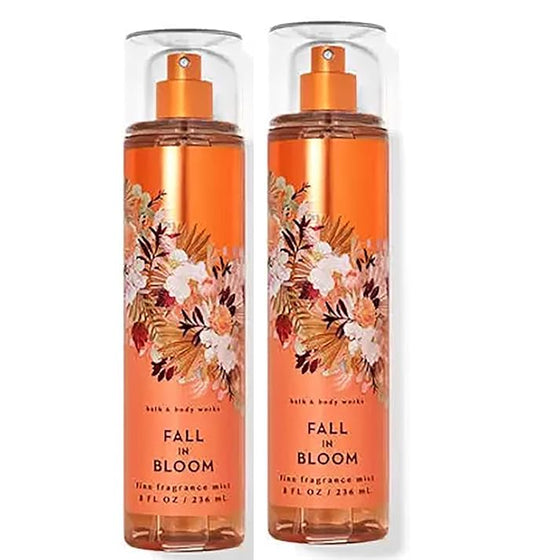 Bath & Body Works Fall in Bloom Fine Fragrance Body Mist Gift Set 8 oz Pack Lot of 2 (Fall in Bloom)-BrightBean Baby
