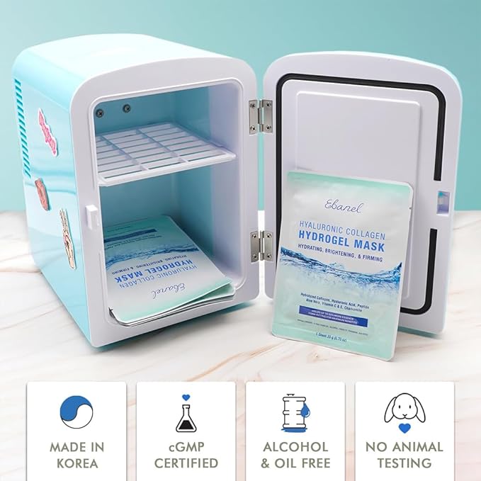 Ebanel 10 Pack Hydrogel Collagen Face Mask with Hyaluronic Acid, Vitamin C, Peptide, Aloe, Instant Brightening Hydrating Face Masks Skincare Korean Sheet Mask, Skin Firming, Lifting Anti Aging Masks-BrightBean Baby