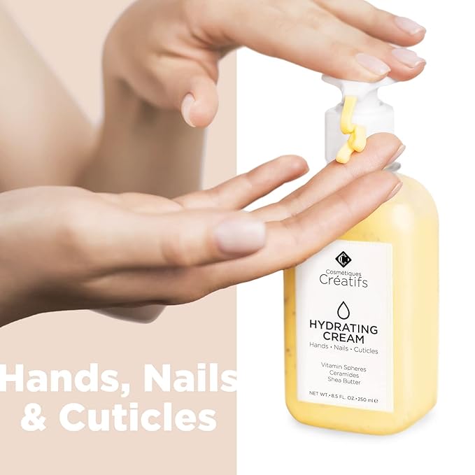 Moisturizing Hand Cream for Dry, Cracked Hands, Nails and Cuticles - 8.5 fl. oz. - Anti-Aging Skin Moisturizer with Vitamin E, Shea Butter, and Ceramides-BrightBean Baby