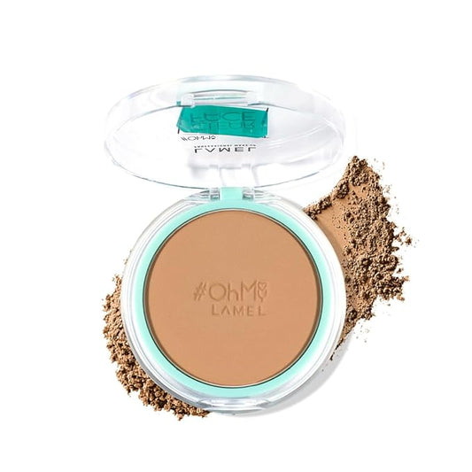 Lamel Oh My Clear Face Powder 406 Soft Honey | evens out the skin instantly |contains salicylic acid |controls the sebum production | 6gm-BrightBean Baby