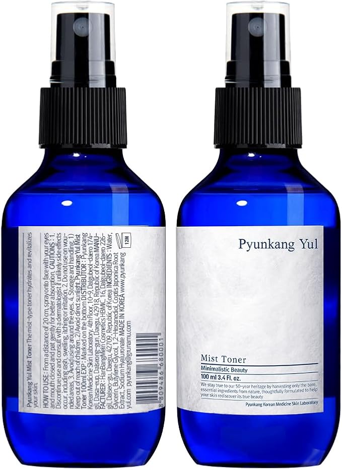 Pyunkang Yul Facial Mist Toner 3.4 Fl. Oz - Face Moisturizer Skin Care Korean Spray Toner for Oily and Combination Skin Types - Astringent for Face Certified as a Zero-Irritation - Watery Texture-BrightBean Baby