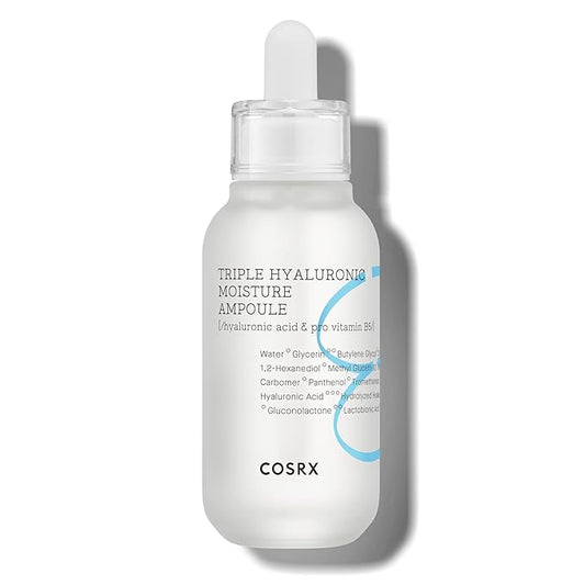 COSRX Hydrium Triple Hyaluronic Moisture Ampoule, 40ml / 1.35 fl.oz | Hyaluronic Acid Viscous Serum | Korean Skin Care, Animal Testing Free, Paraben Free-BrightBean Baby