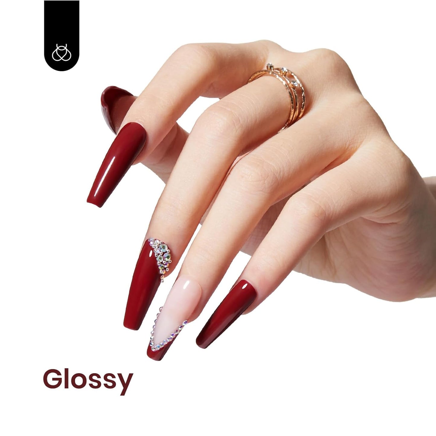 Beetles Red Gel Polish, Burgundy Red Fall Color Gel Nail Polish Soak Off UV Lamp Wine Red Nail Polish, Home Salon DIY Design Art Manicure Gift for Women, 1Pcs 15ml-BrightBean Baby