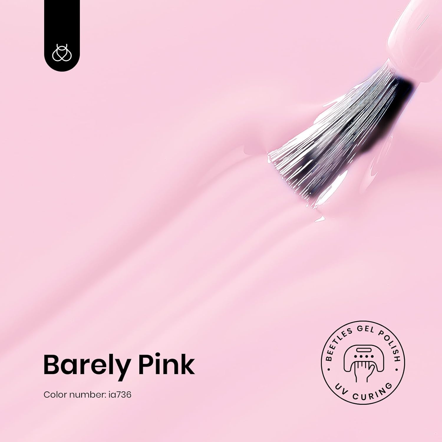 Beetles Pink Gel Nail Polish, Barely Pink Gel Polish Soak Off LED Nail UV LED Lamp Pastel Nail Art Manicure Salon DIY Home 0.51Oz Gift for Women-BrightBean Baby