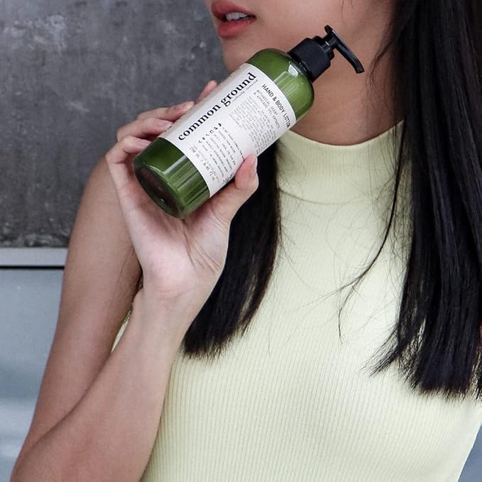 COMMON GROUND Natural Lotion Moisturizer - Paraben & Cruelty Free - Non Greasy, Vegan, Plant-Based, Avocado Oil - All, Men, Women, Eczema, Sensitive Skin (2 x 8.4 fl oz)-BrightBean Baby