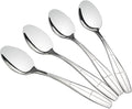 Stainless Steel Flatware Dessert Spoons, Set of 12